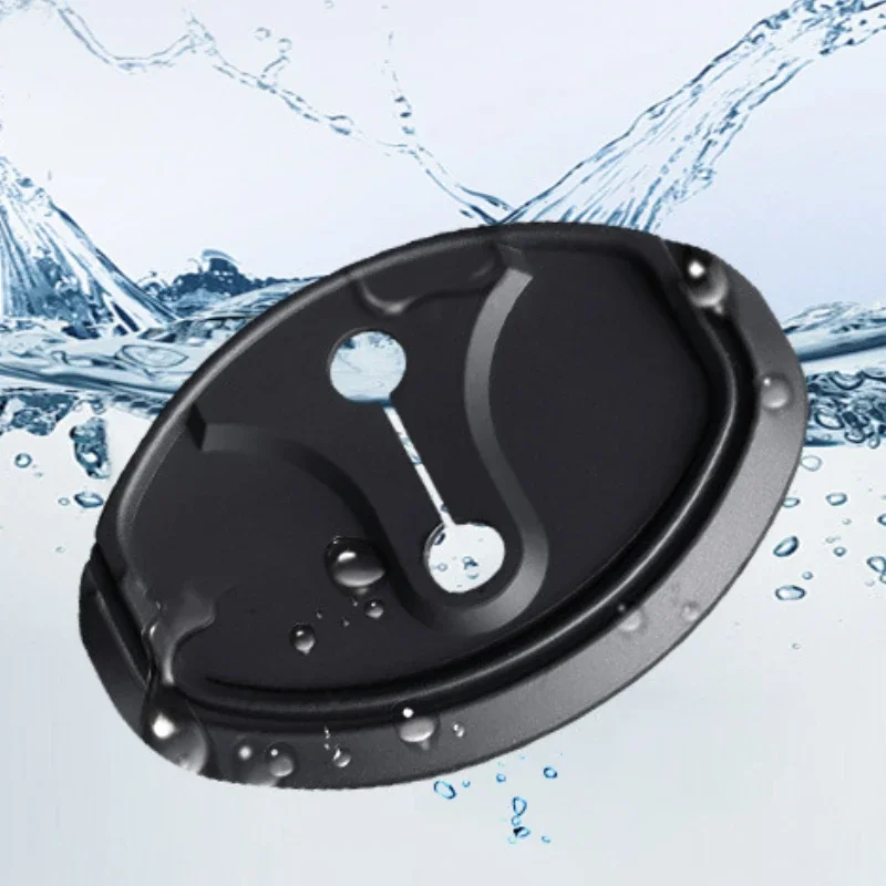 For Volkswagen Polo Bora Santana Touran Tiguan Beetle Sharan Silica Gel Black Car Door Lock Cover Trim Sticker Car Accessories