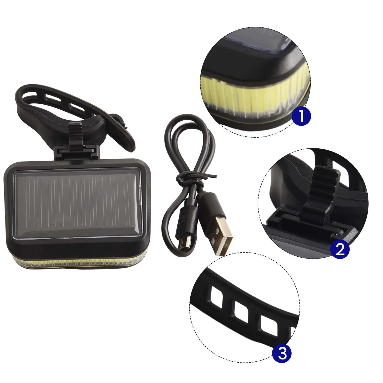 Electric Bicycle Tail Lights Multi-speed Adjustment Super Bright Usb Solar Charging Night Riding Taillight Accessories