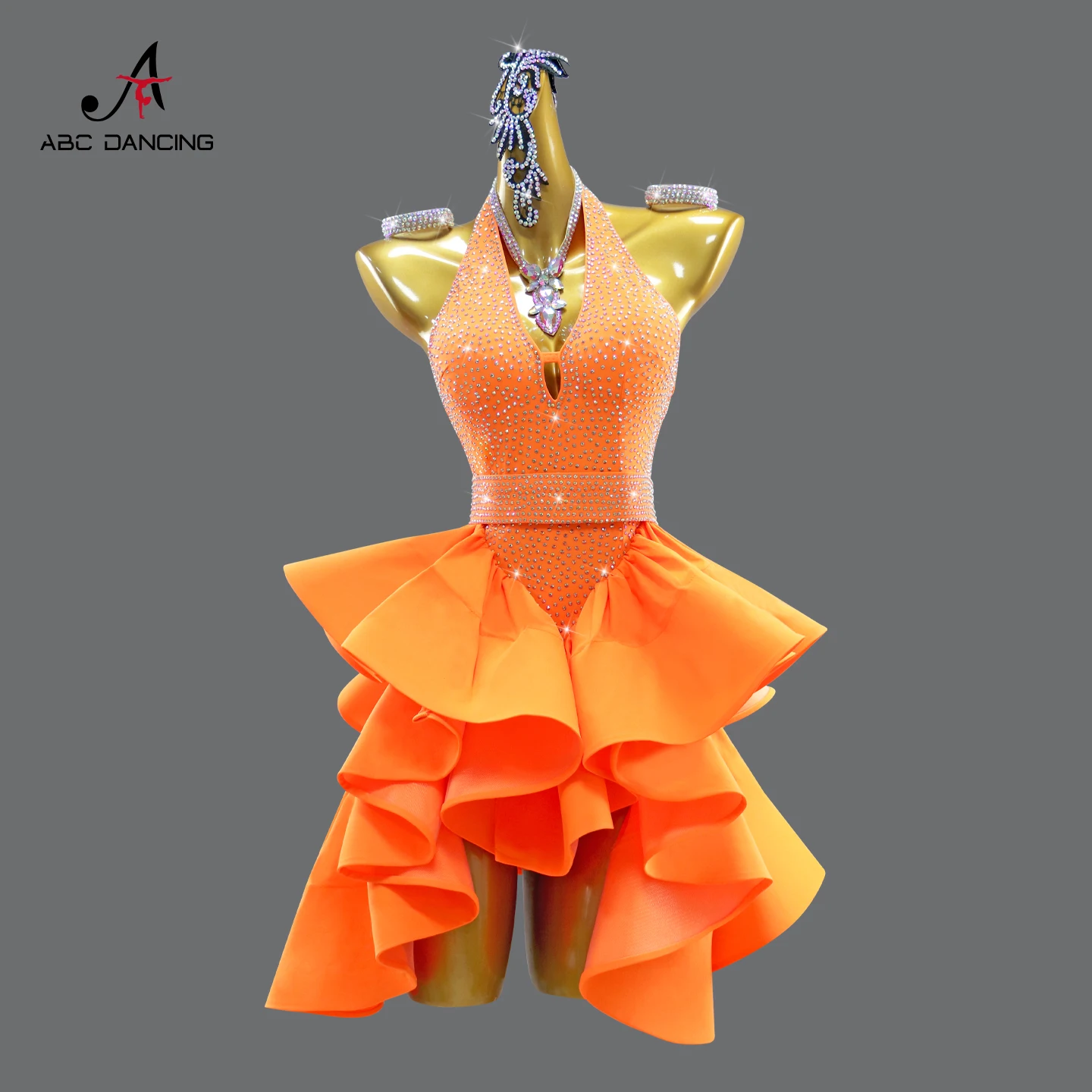 Costume de scène de danse latine pour filles, robe Standard pour salle de bal, vêtements de compétition pour femmes, ensembles féminins, vêtements de carnaval, tenues de fête, 2025