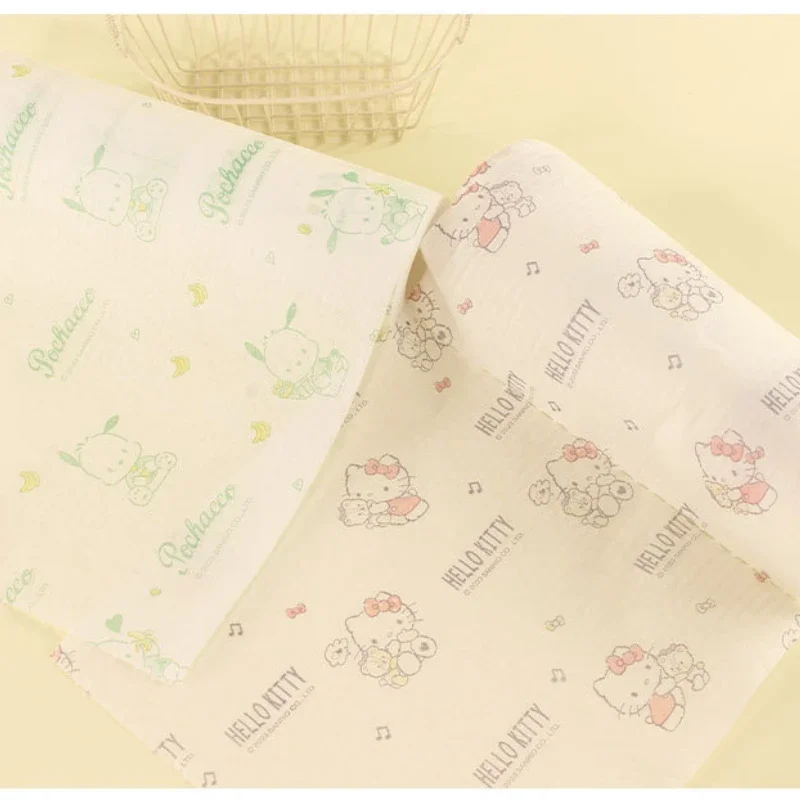 Sanrio Hello Kitty Disposable Rags Anime Thickened Dishcloths Rag Home Kitchen Cleaning Cloths Absorbent Towels Car Clean Wipes