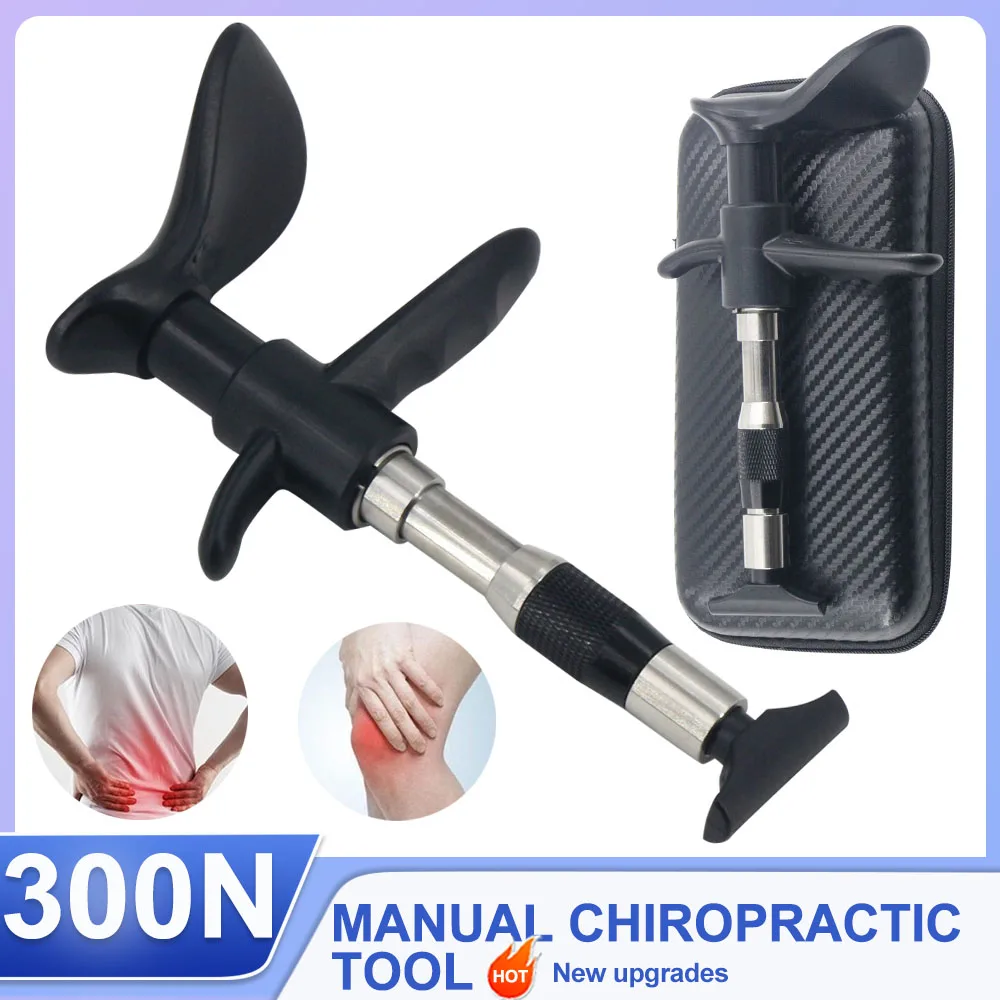 Ручной массажный пистолет, массажер для спины, 300N, инструмент, 10 уровней, регулировка позвоночника, новейшие инструменты для регулировки хиропрактики