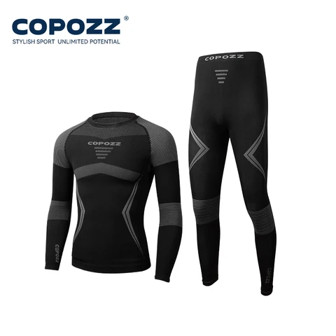 COPOZZ Термобелье для лыж из полиэстера для взрослых