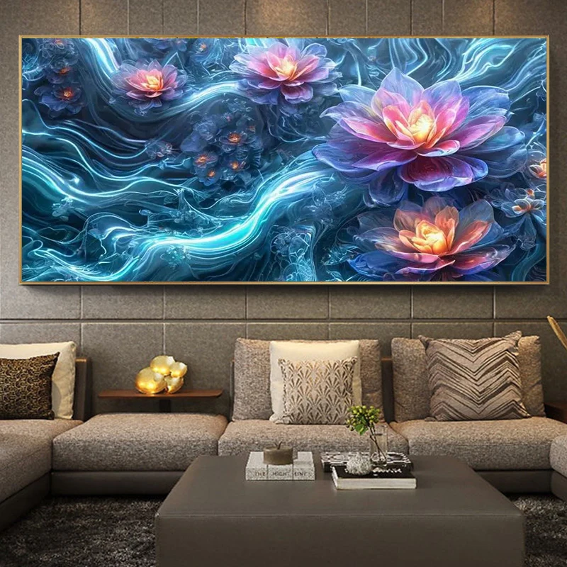 

Цветы в реке времени 5D алмазная живопись полная алмазная художественная вышивка офис домашний декор DIY алмазные наборы для вышивки крестом