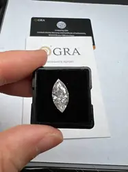 Moissanite Stone Crushed Ice Marquise Cut VVS1 D Color Loose Lab Grown Diamond with GRA Certificate Gemstones Wholesale
