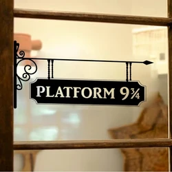 Platform 9 3/4 Wall Decal for Door Decoration Creative Vinyl Art Sticker Living Room Door Decal Kids Room Door Decor