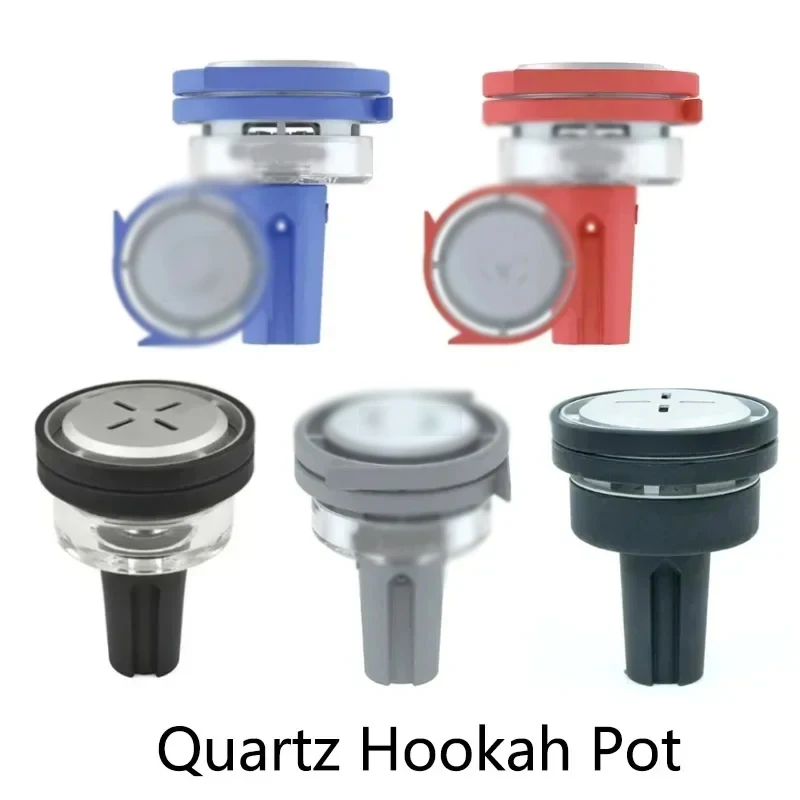 New Quartz Hookah Pot Aluminum Alloy Carbon Partition Set 1.0 & X Series Charcoal Stove Base Shisha Thermal Head Hookah Bowl