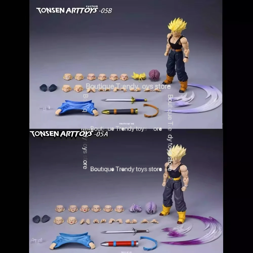 In Stock Tonsenarttoys Kamione Trunks 05a 05b Figure Dragon Ball Z Super Saiyan SSJ SSJ2 Trunks Anime Action Figures Models Toy view 2
