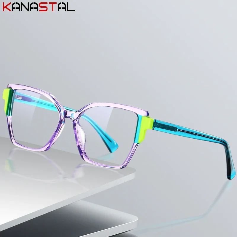 

Women Blue Light Blocking Glasses Prescription Myopia Reading Eyewear Men Anti Blue Lenses Acetate Fibre Clear Eyeglasses Frame