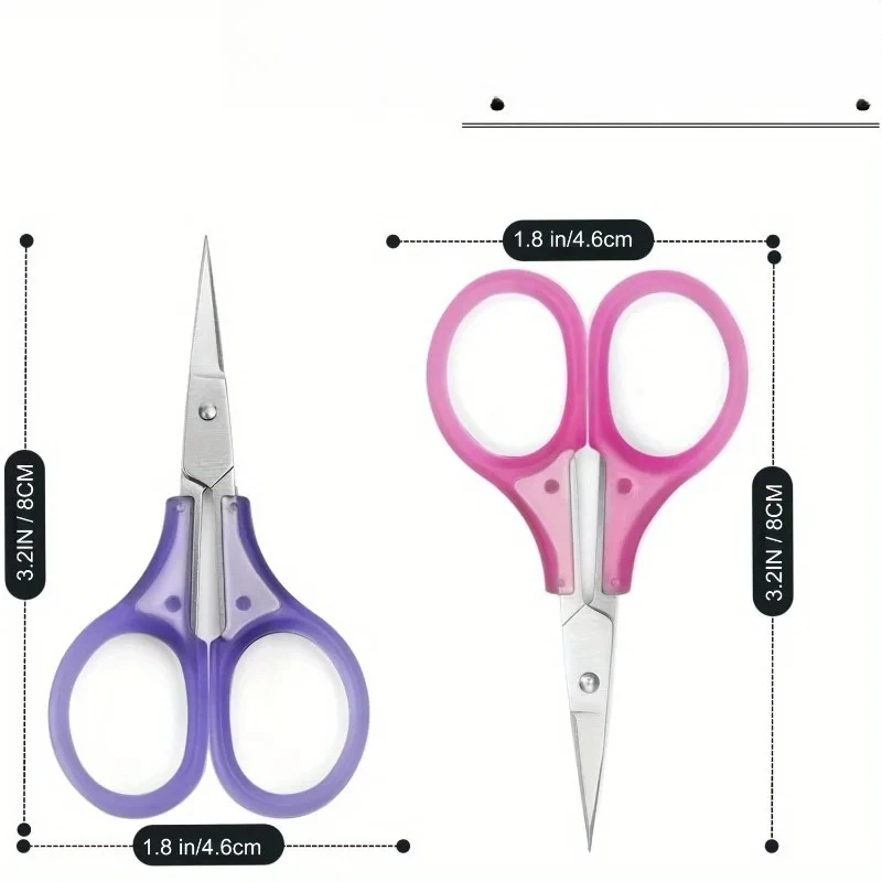 Sharp Stainless Steel Scissors with Sheath Handheld Handheld Paper-cut Household Scissors