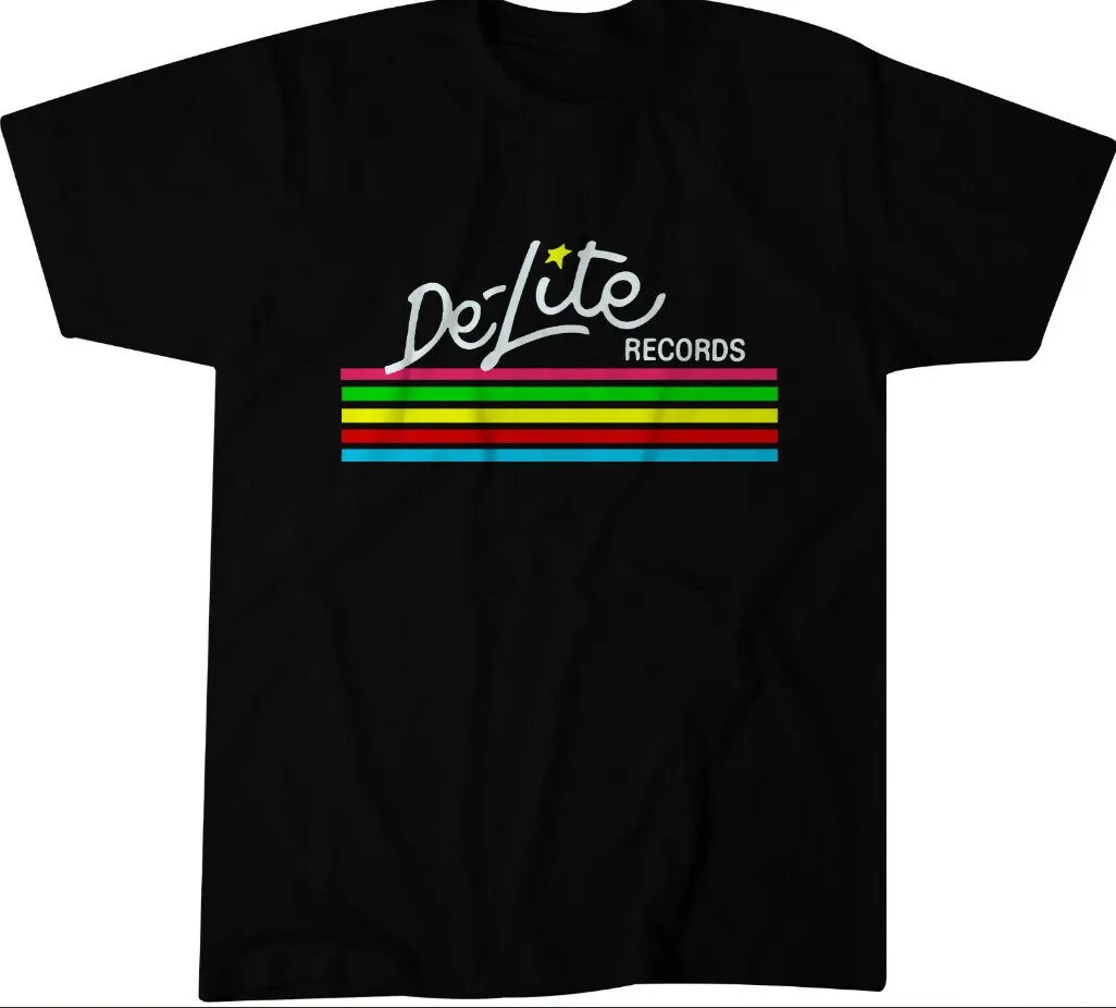 Best Selling DeLite Records Heavy Cotton Men's T Shirt Size Usa