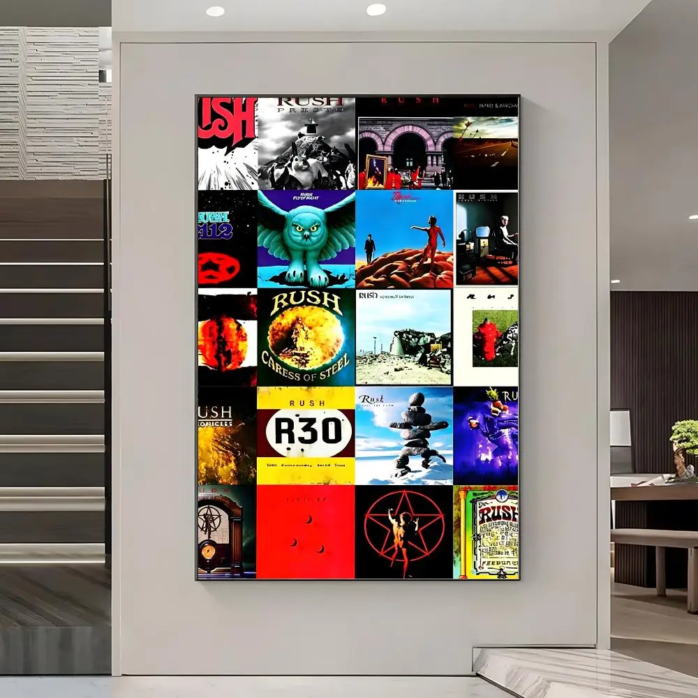 Rush Band Poster Poster Artistic Stylish Wall Art For Home Office Bathroom‌ Decor Living