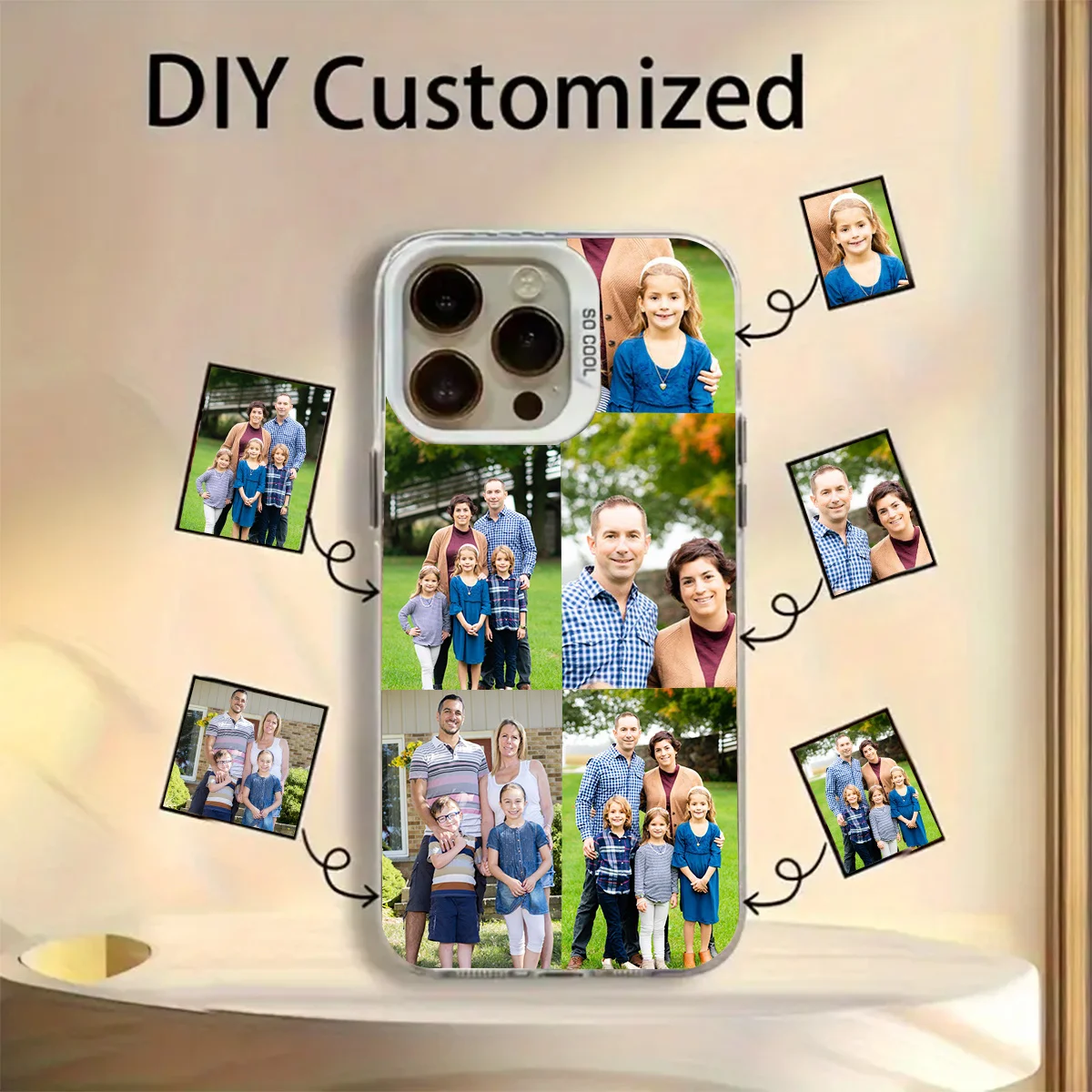 Custom Case For iPhone 17 Air 12 13 Mini 14 15 16 Pro Max 6 6s 7 8 Plus X XS XR SE DIY Your Photo view 3