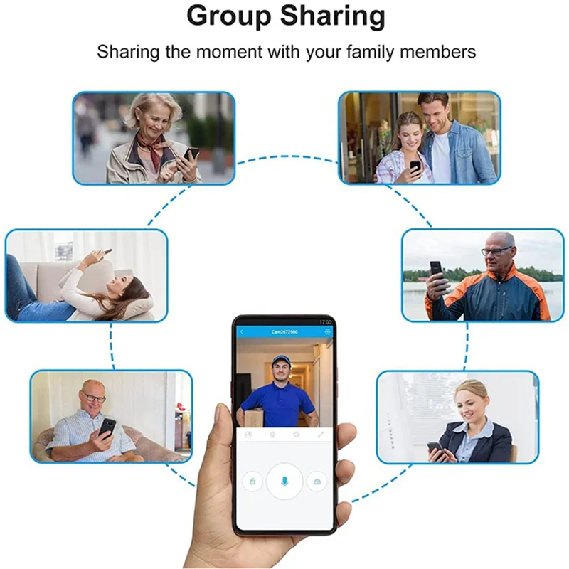 SQPP-2X Smart Video Door Bells Wireless Wifi Video Doorbell With Camera Smart Security Doorbell PIR Motion Detection