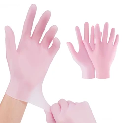 1 Pair Moisturizing Silicone Gloves Gel Spa Moisturizing Exfoliating Preventing Dryness Hand Care False Nails Salon DIY Tools