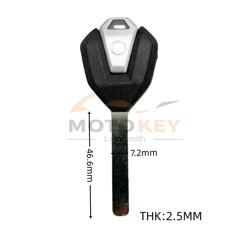Motorcycle Uncut Blank Replacement Key Removable Chip Housing for CFMOTO Motorcycle Key 250SR CLX250 CF450/700/800NK
