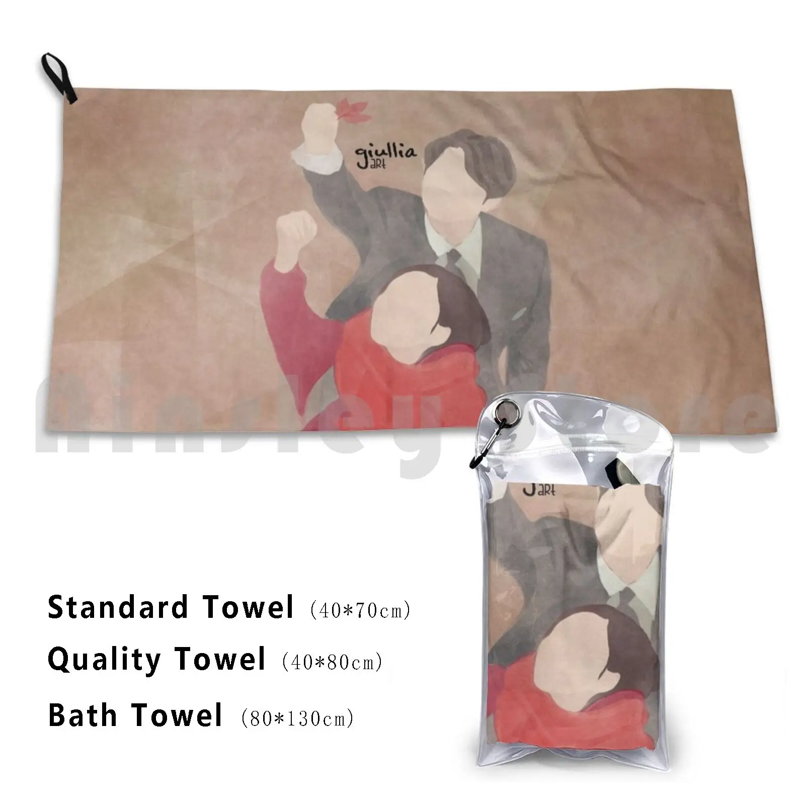 عفريت 02 منشفة حمام مخصصة منشفة عفريت قونغ يو جارديان الله الوحيد والعظيم كيم الذهاب يون #1