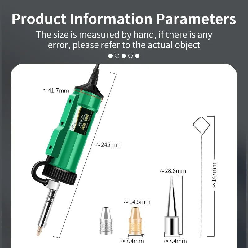 LUXIANZI 40W Desoldering Machine 2IN1 Electric Soldering Iron Suction Tin Sucker Vacuum Gun Hand Welding Tool Desoldering Pump