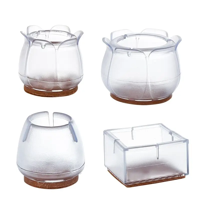 실리콘 커버 음소거 내마모성 의자 테이블 보호 나무 바닥 미끄럼 방지 다리 의자 발 패드