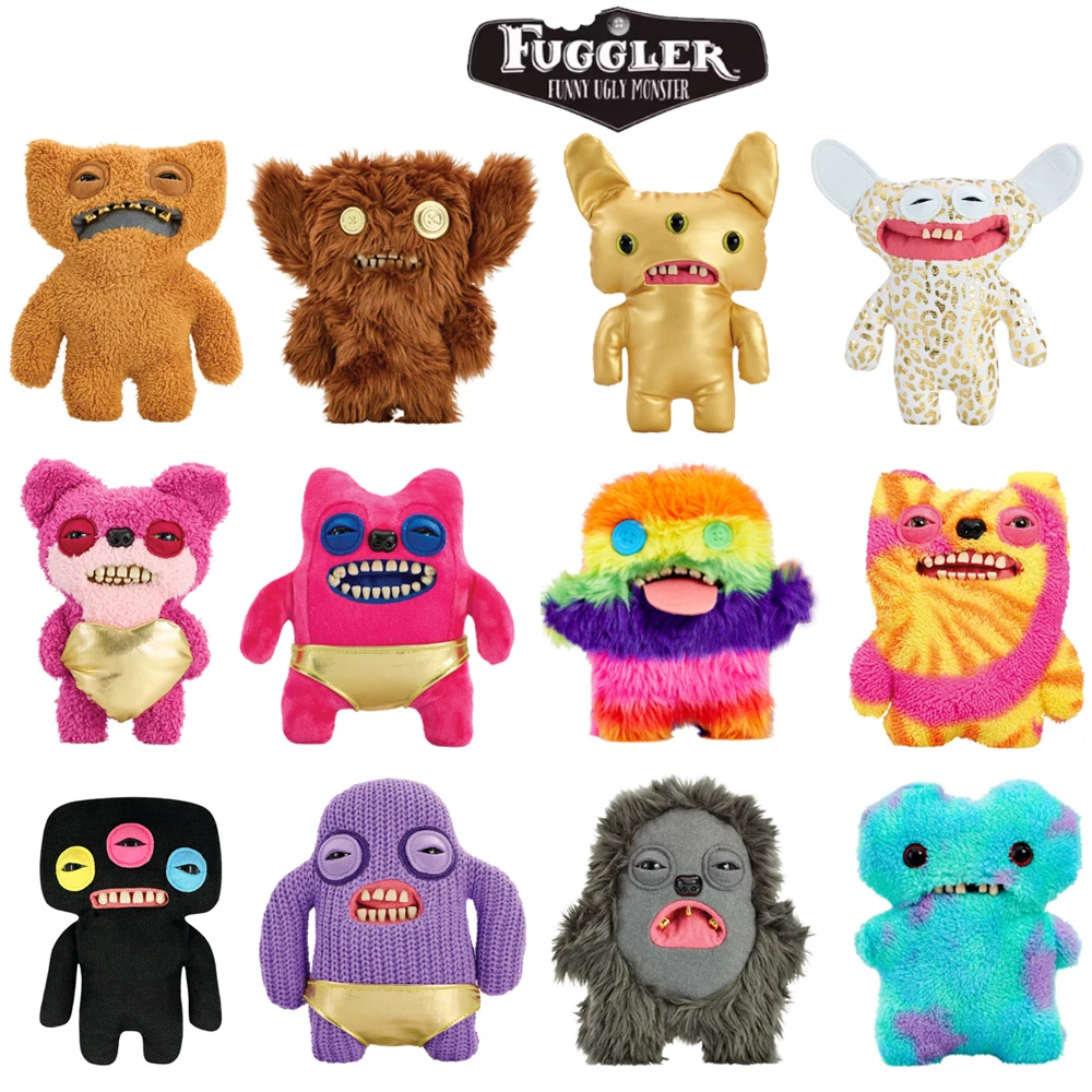 

Fuggler Ugly Toothed Monster Original Plush Doll Gold Panning Punk Lab Parody Monster Rabid Rabbits Stuffed Toy Funny Gift