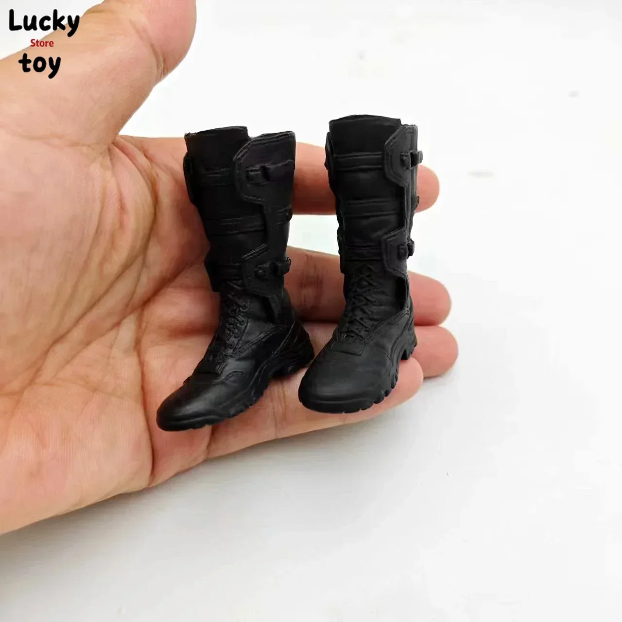 Preto 1/6 escala soldado masculino oco botas modelo inserção sapatos botas de combate for12 polegadas figura de ação boneca brinquedo