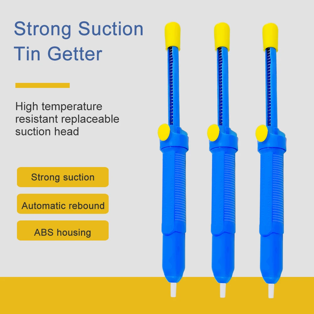 Plastica Potente Pompa Dissaldatrice Aspirazione Stagno Saldatore Sottovuoto Dissaldatore Pistola Saldatura Ventosa Penna Rimozione Strumenti di