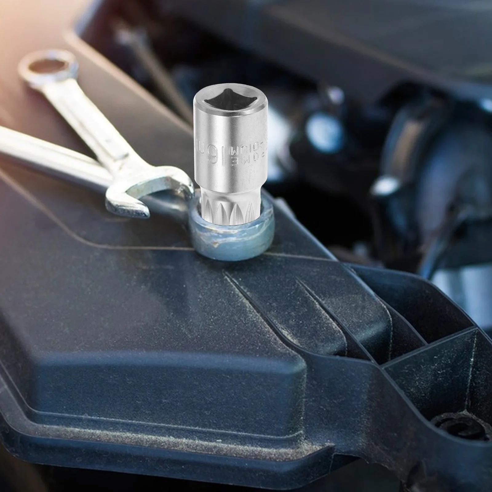 

Oil Drain Plug Socket Tool Precision Alloy Durable for Engine Oil Change Repair Car Maintenance Wrench Remover