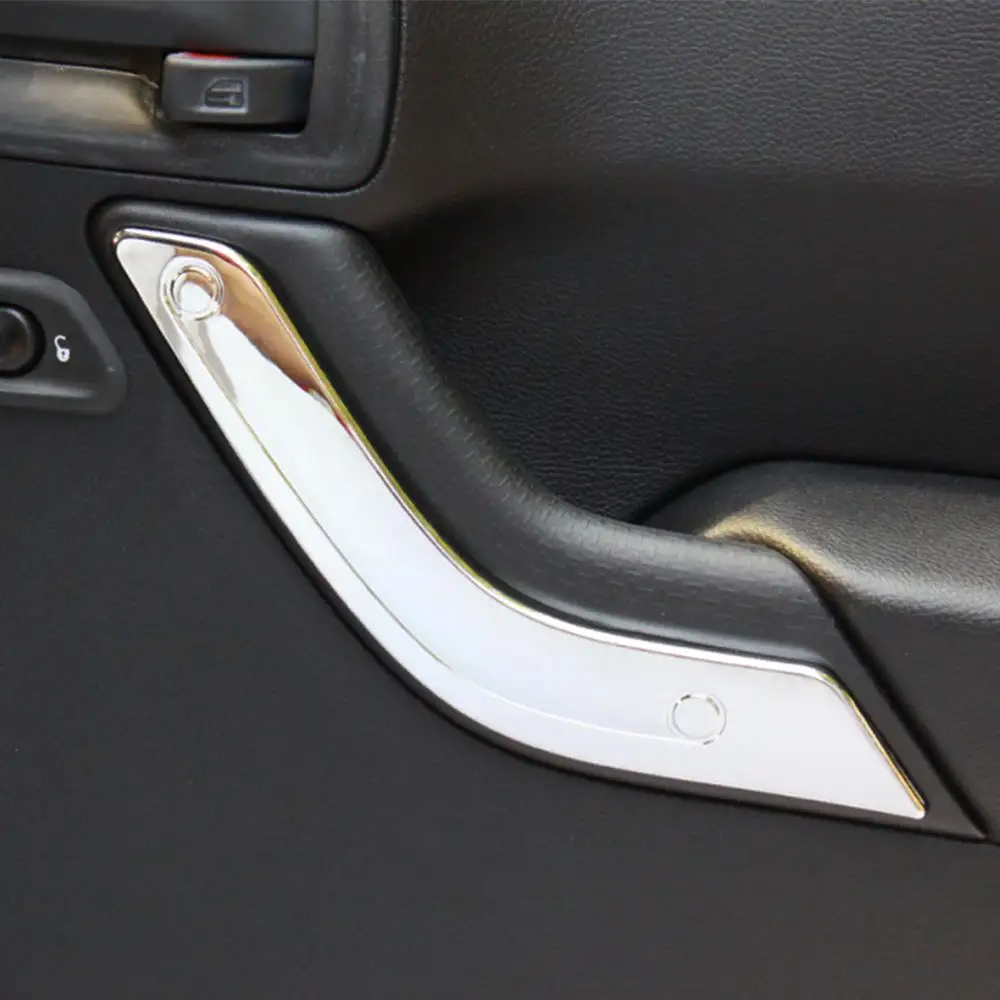 ⭐Genuine⭐For Jeep Wrangler JK JKU 2-Door 2011-2017 Accessories Inner Door Handle Cover Trim Interior Decoration Car Accessories