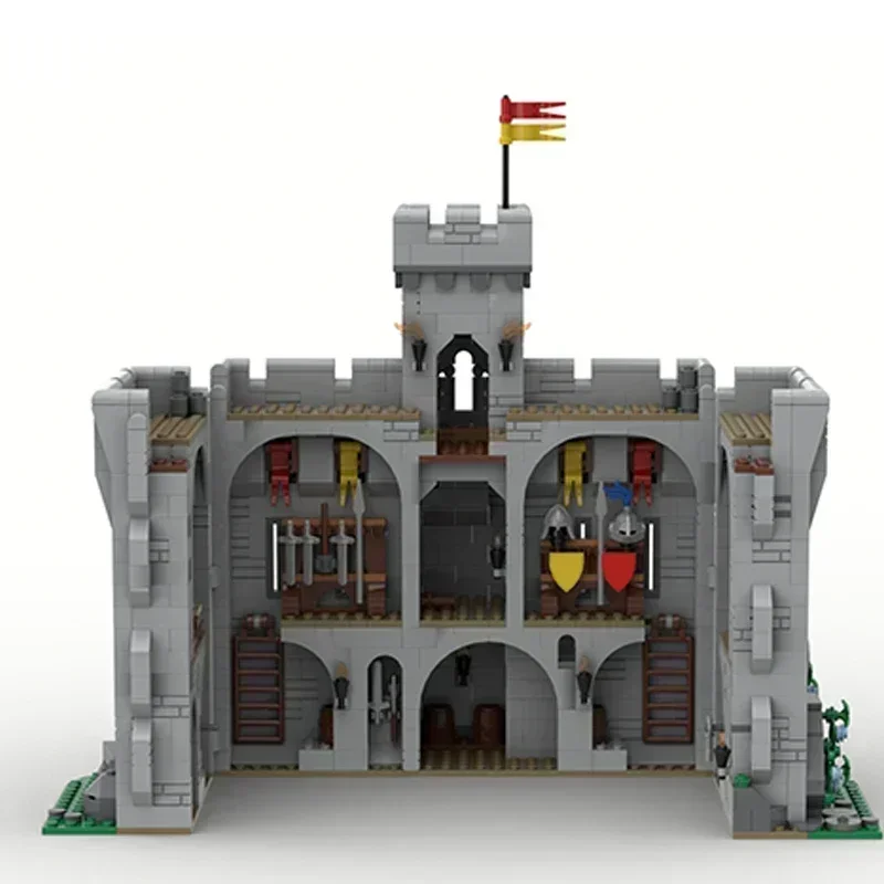 Militaire Vesting Model Moc Gebouw Bakstenen Kasteel Toren Verdediging Technologie Modulaire Blokken Cadeau Kerstspeelgoed Diy Sets Assemblage