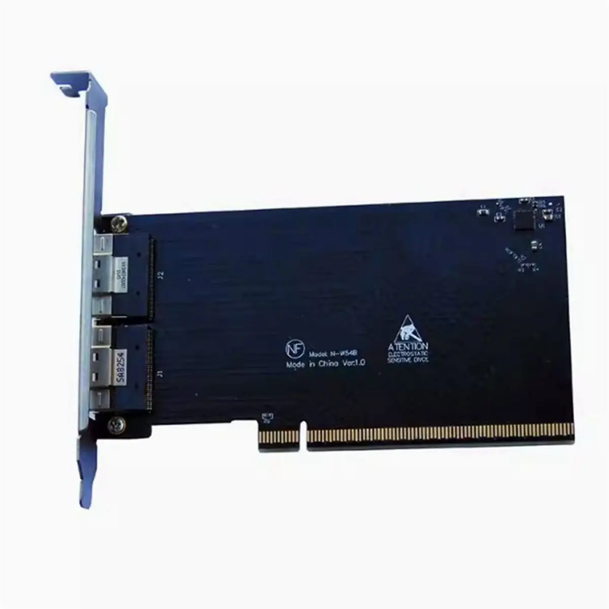 A72Z PCIE X16 to 2-Port SFF-8654 8i X8 External Graphics Card EGPU Adapter Card with Full-Height Baffle for GPU Graphics Dock