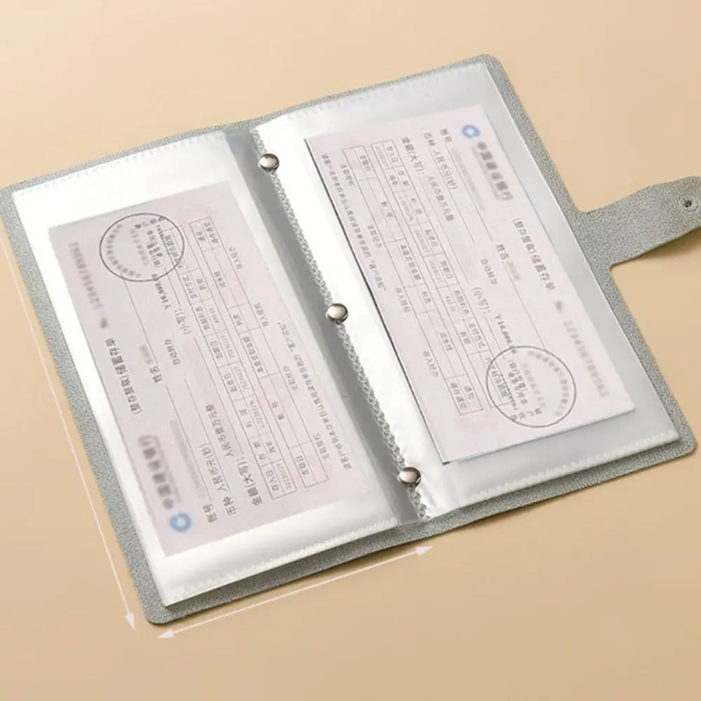 Fun Money Savings Challenge Binder สีทึบ PU Savings Challenges Book Clear Easy Cash Budget Notebook Money Notebook