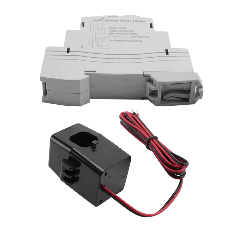 

ABKN-Tuya однофазный измеритель энергии Wi-Fi 100A Din-рейка точно измерение вольтметра амперметра мощности ATMS1603