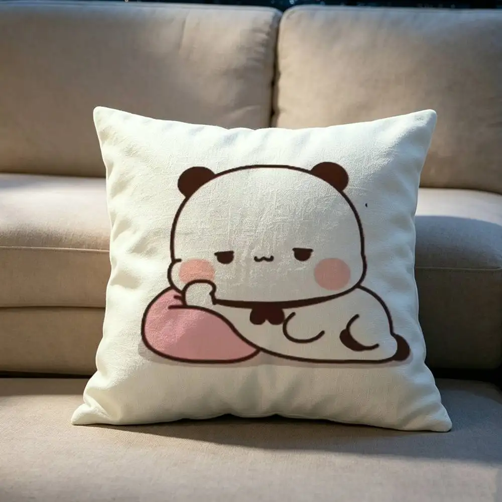 Cute panda BuBu DuDu Pillow cover gift High definition digital printing,Surprise vivid pattern Household. 6