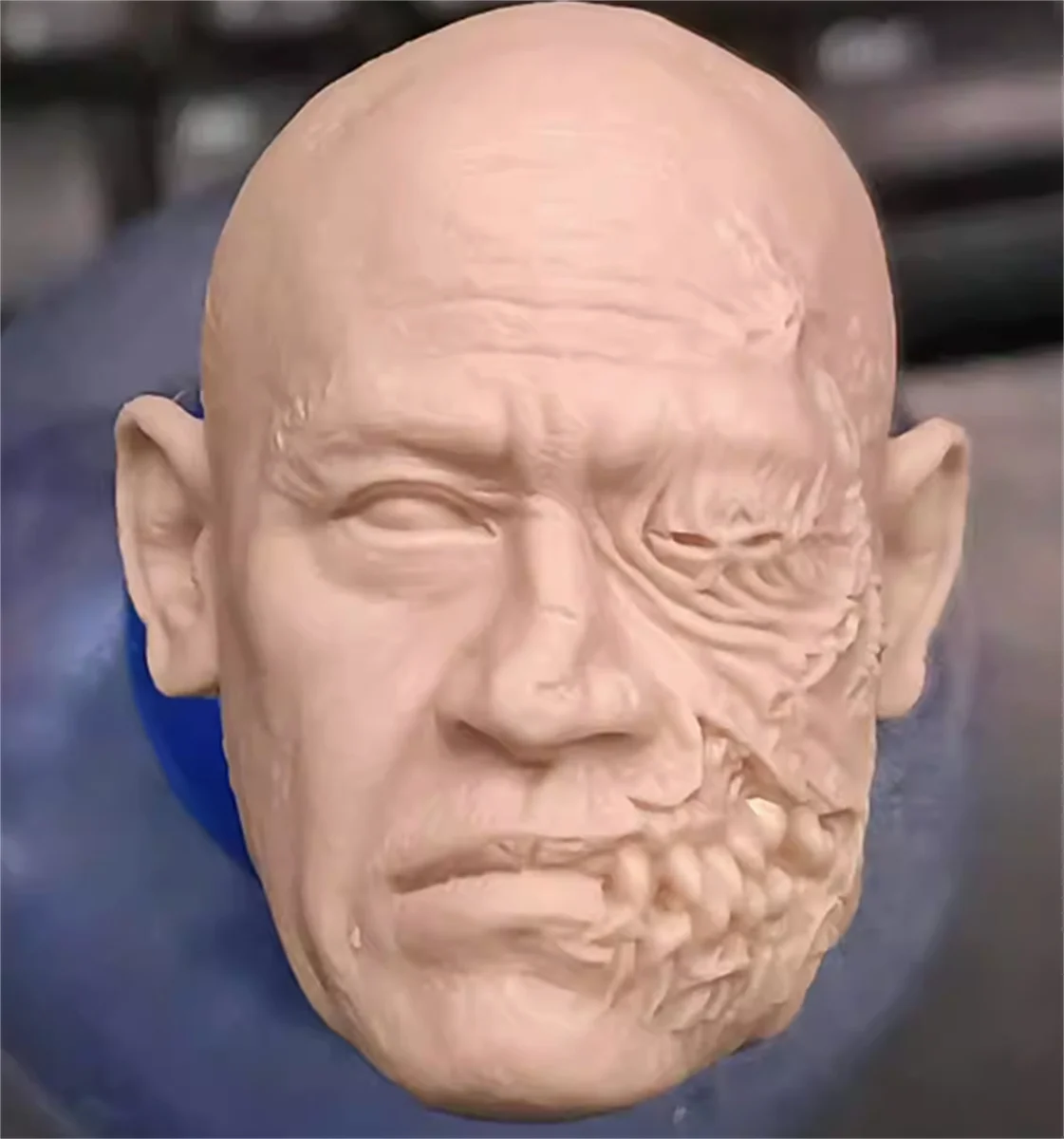 1/6 Richard Ng Zombie Head Sculpture  Actor   Customize Toys Unpainted 1/6 Toys Model Fit 12