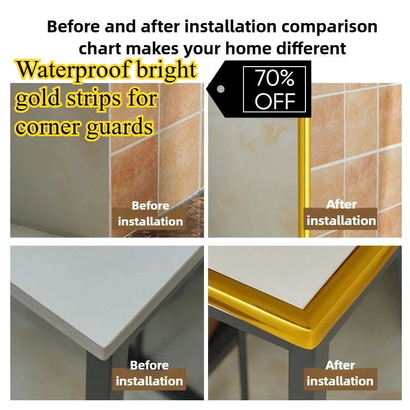 

Duct Tape Self-adhesive Corner Adhesive Wall Wallpaper Door and Window Crimps Water Prevention Tape Pvc Decorative Strip Sticker