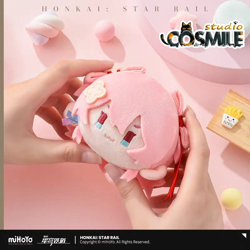 Official Honkai: Star Rail March 7th Jing Yuan Kafka Dan Heng Imbibitor Lunae Big Head 8cm Plush Doll Keychain Toy Gift Aug