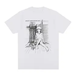 Serial Experiments Lain Vintage T-shirt Cartoon Retro Cotton Men T shirt New Tee Tshirt Womens Tops