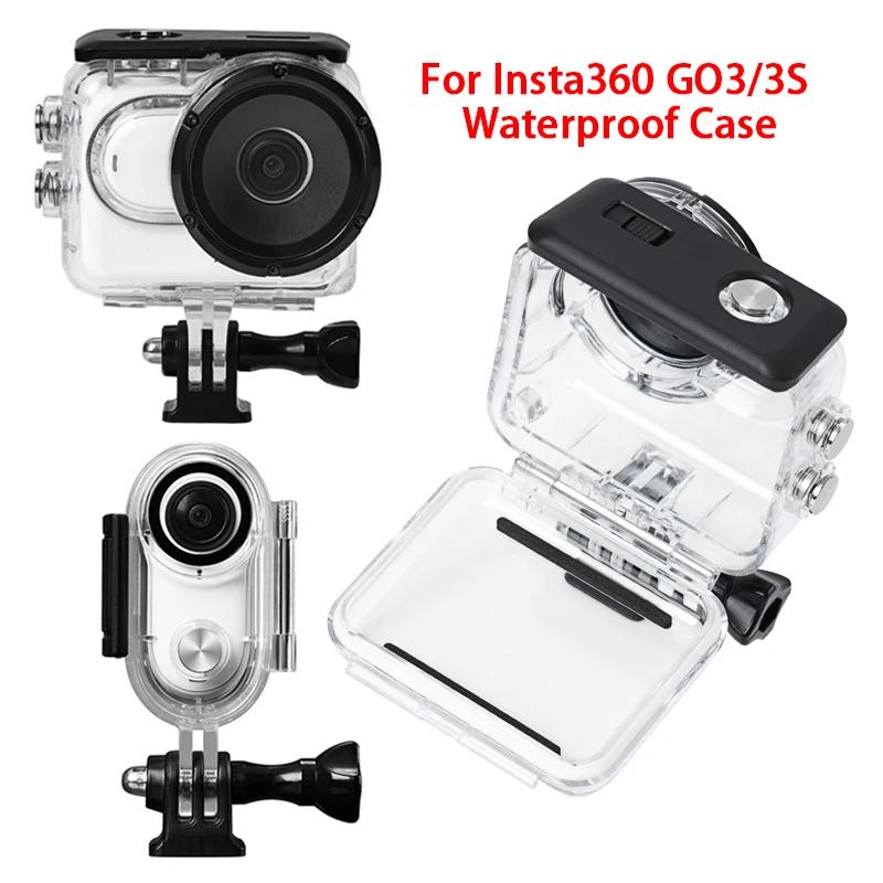 

Waterproof Housings For Insta 360 GO3 GO3S Leak-proof Seal 40m Diving Waterproof Case For Insta360 GO 3 Thumb Camera Accessories