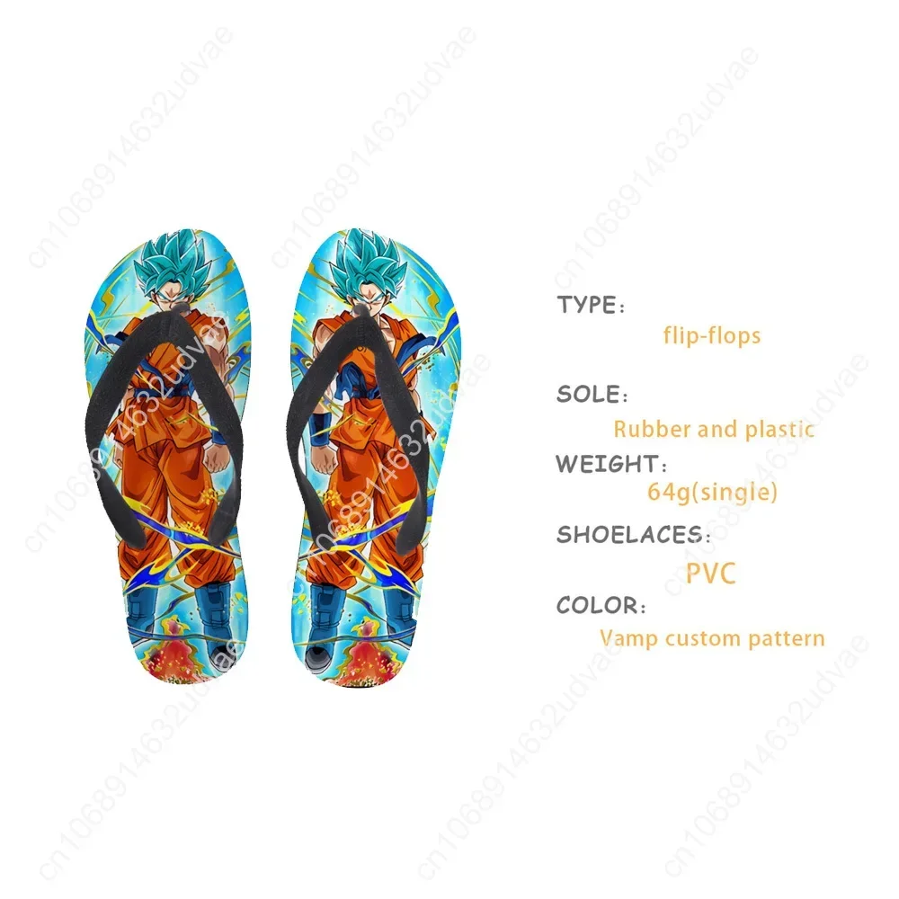 Men's Summer Rubber Flip Flops Customized Images / Drop Shipping / Wholesales Non-Slip Lightweight Durable Slippers