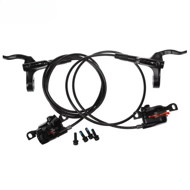 MT200 Hydraulic Disc Brake Set 2-MTB Ebike Brake Left Rear 1350mm Right Front 800mm Hydraulic Complete Brake Assembly