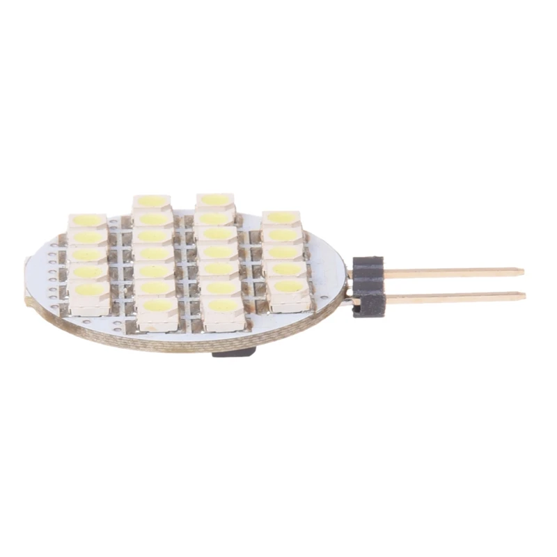 Lâmpada LED SMD branca real, lâmpada G4, 24 SMD, DC 12V