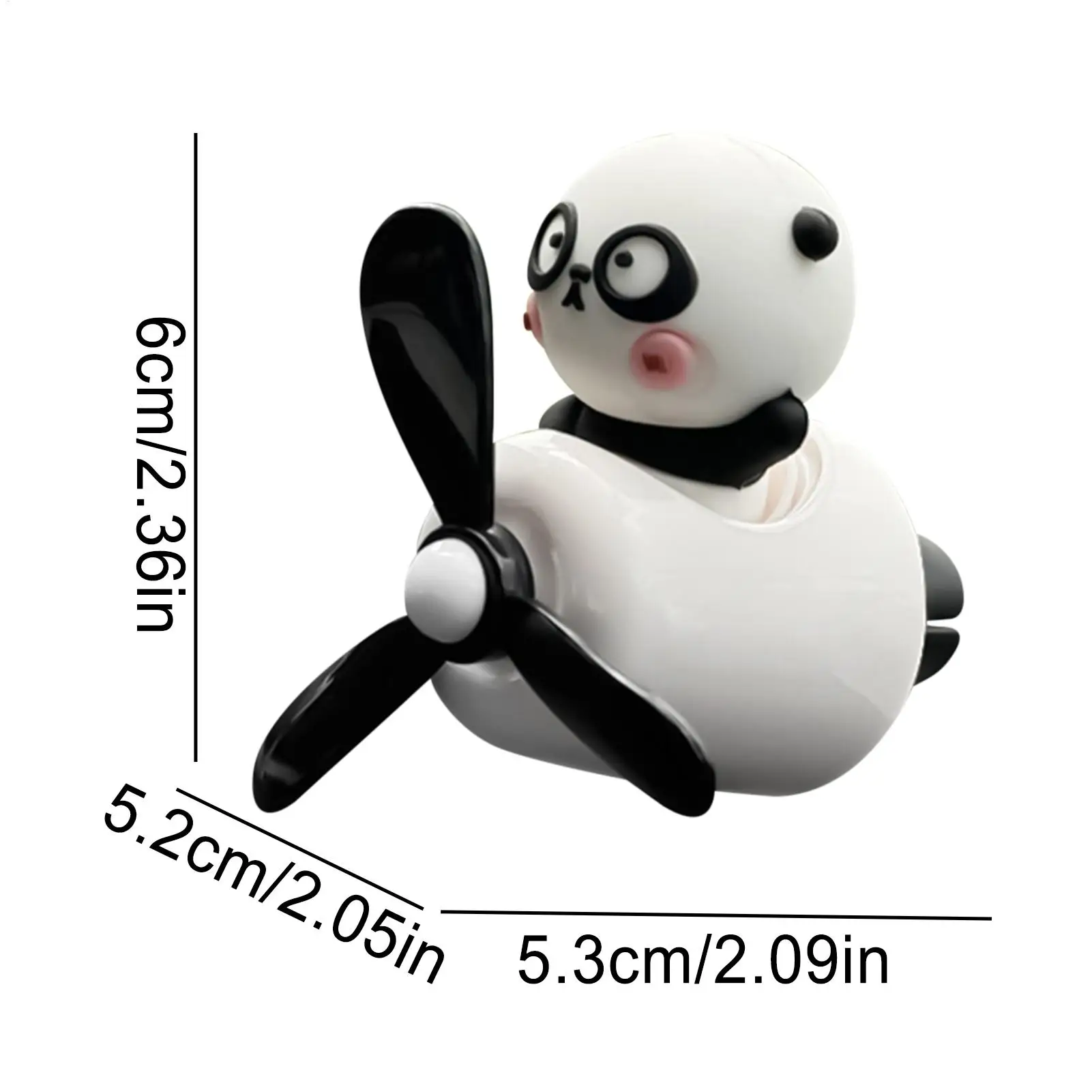 Car Scent Cartoon Panda Pilot Car Air Fresheners Aromatherapy Fragrance Perfume for Outlet Decoration Men Women Interior Bedroom - view 6
