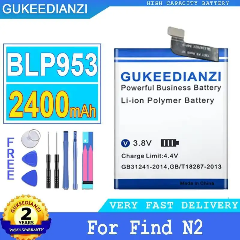 

For Oppo Find N2 Folding BLP953 Mobile Phone Battery Durable 2400Mah
