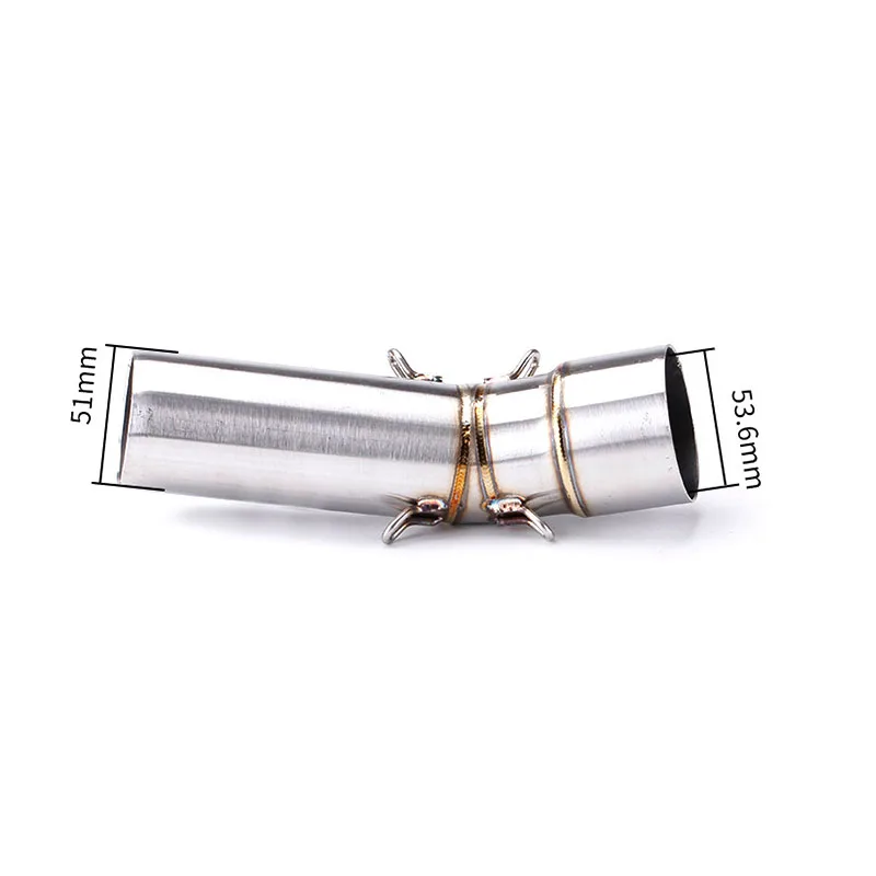 

For BMW F700 F800 GS ADV 2013-2017 F800GS 08-17 F650GS 2008-2012 F650 GS Motorcycle Exhaust Muffler Mid Link Pipe 51MM Slip-On