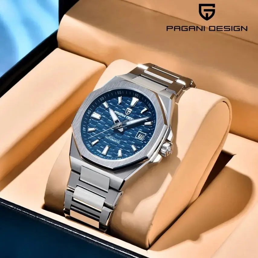 PAGANI DESIGN PD-YS023 ساعة رجالية أوتوماتيكية جديدة 40 ملم ساعة يد رياضية ميكانيكية كاملة من الفولاذ المقاوم للصدأ للرجال