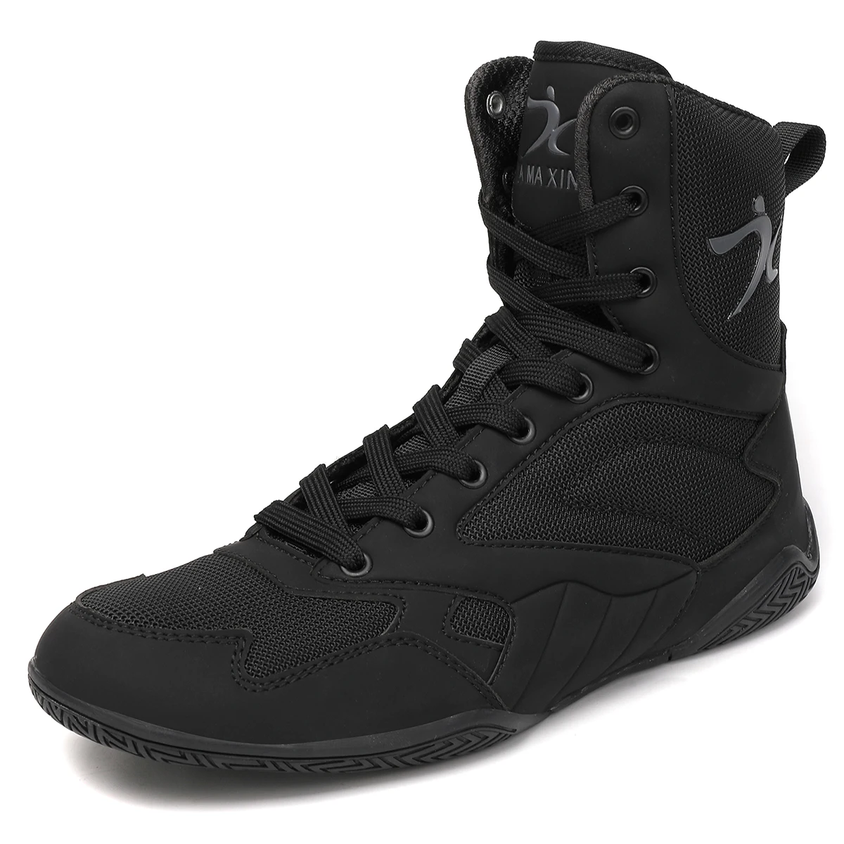A6002 Herren High-Top Boxtrainingsschuhe Jugendliche Mesh-Ringerschuhe Leichte Fitness-Sneaker Outdoor-Sportschuhe – Detail 6