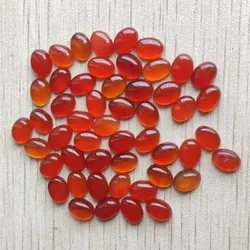 Fashion Natural red onyx Oval CABOCHON 6x8mm beads for jewelry Accessories making wholesale 50pcs/lot free shipping