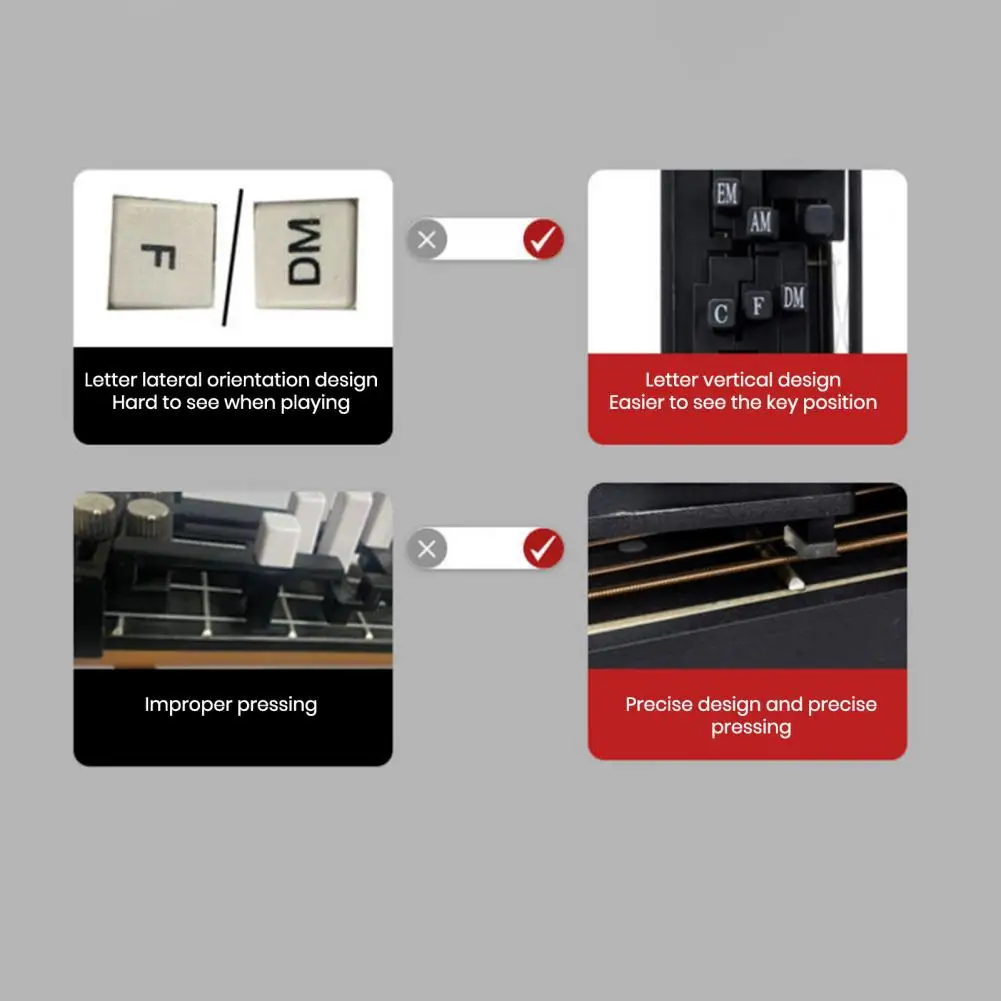 Guitar Aid Tool Guitar Aid Chords Trainer Learning System for Beginners Guitar Practice Accessory Tool Assisted for Adults