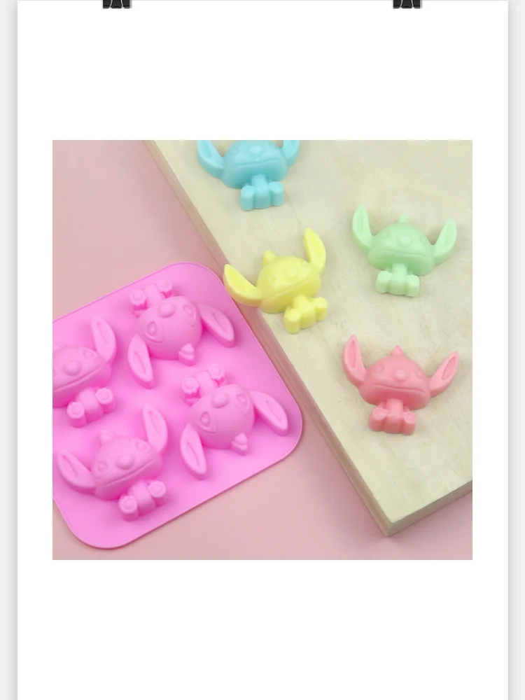 4 Even Cartoon Star Baby Silicone Cake Mold Chocolate Handmade Soap Mold DIY Kitchen Baking Tools DH984
