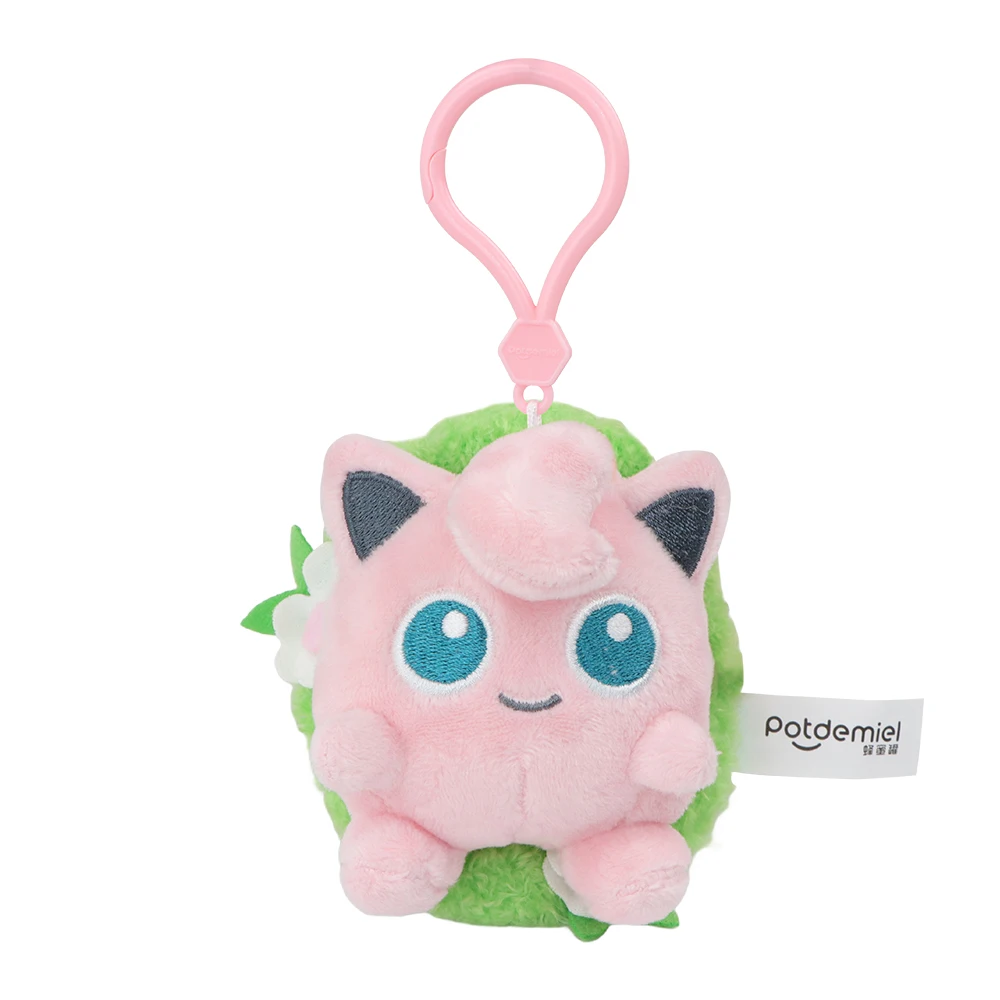 Original Pokemon Espeon Clefairy Jigglypuff Piplup Schlüsselanhänger Plüschtiere Snorlax Mimikyu Sprigatito Fuecoco Gefüllte Anhänger Geschenke