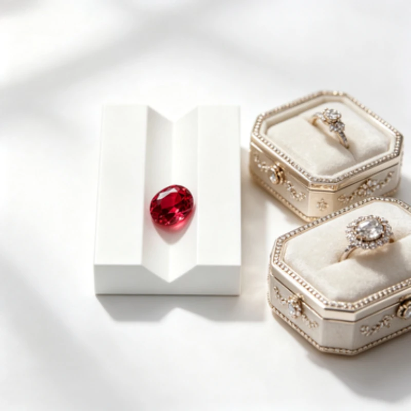 White V-Groove Gem Display Stand Non-Reflective Stone Holder For Diamond  Gem Jewelry Photography Live Show Display Tool
